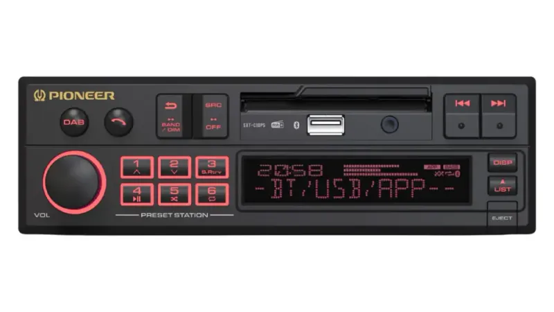 Pioneer SXT-C10PS Retroradio. BT, DAB+, USB, AUX, ikke CD