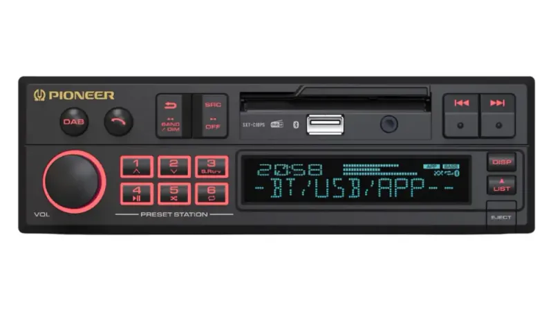 Pioneer SXT-C10PS Retroradio. BT, DAB+, USB, AUX, ikke CD