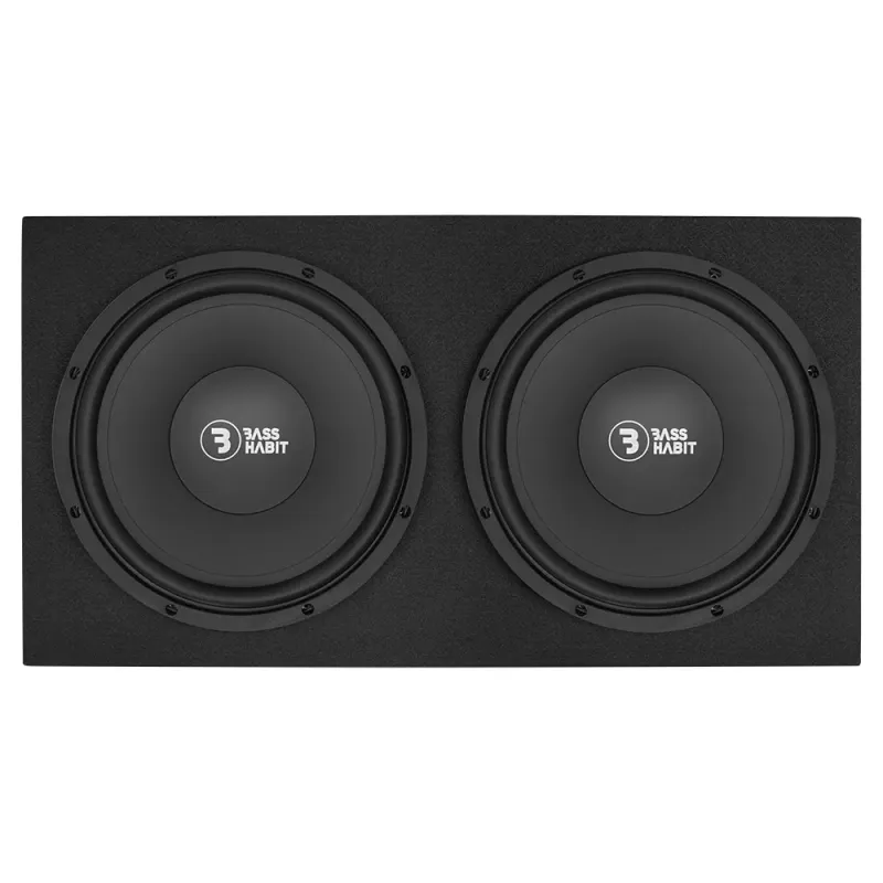 Bass Habit Rebel Play basspakke 2x12`` subwoofere i kasse og 600W RMS monoforsterker