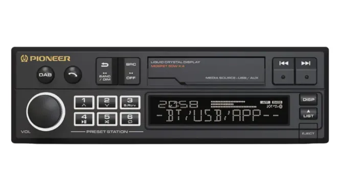 Hovedbilde Pioneer SXT-C10PS Retroradio. BT, DAB+, USB, AUX, ...