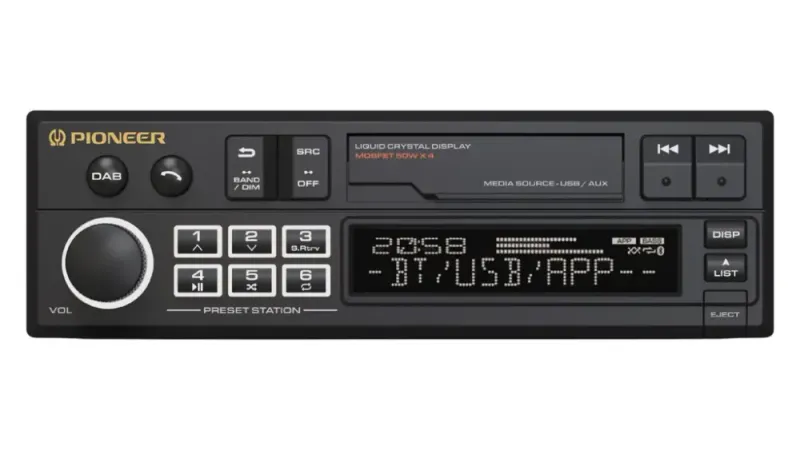 Pioneer SXT-C10PS Retroradio. BT, DAB+, USB, AUX, ikke CD