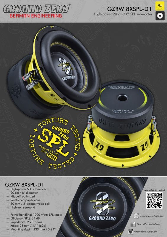 Ground Zero GZRW 8XSPL-D1, 8