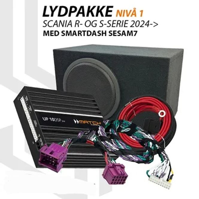 Hovedbilde Match Lydoppgraderingspakke Scania R- og S-serie ...