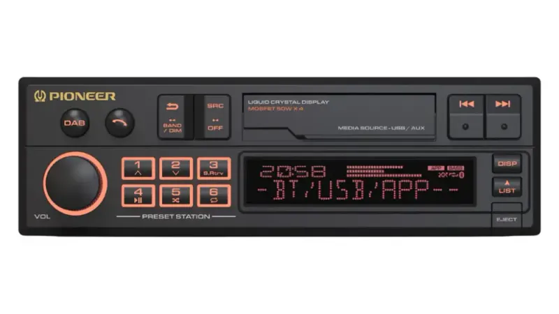 Pioneer SXT-C10PS Retroradio. BT, DAB+, USB, AUX, ikke CD