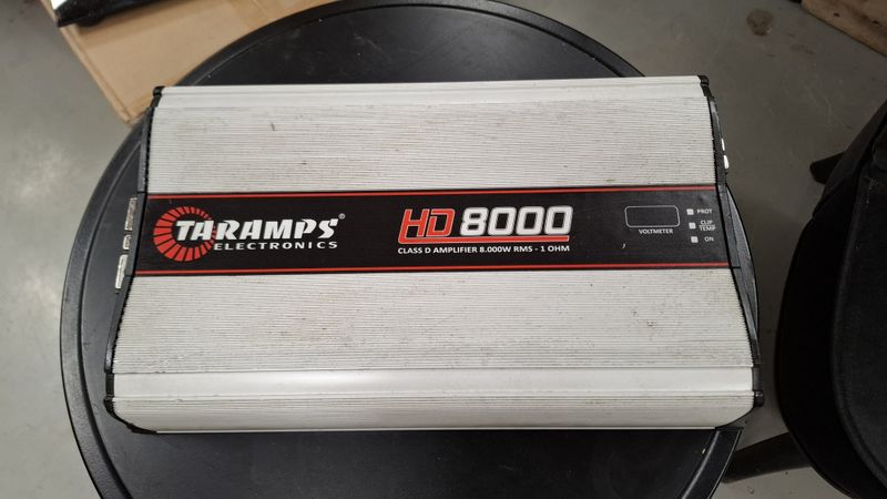 Brukt! Taramps HD8000 8000wRMS i 1ohm, 1x 