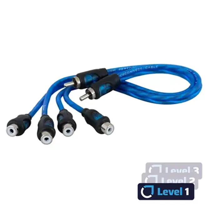 Hovedbilde Auto-Connect RCA Y-ledd, 2pk  Level 1. 0.3m - ...