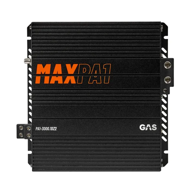GAS MAX PA1-3000.1DZ2 2ohm Mono, 3000W RMS, fullfrekvens