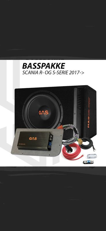 GAS 12`` basspakke Scania  300W RMS basspakke for Scania R- og S