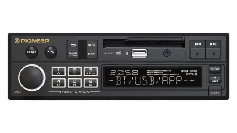 Pioneer SXT-C10PS Retroradio. BT, DAB+, USB, AUX, ikke CD