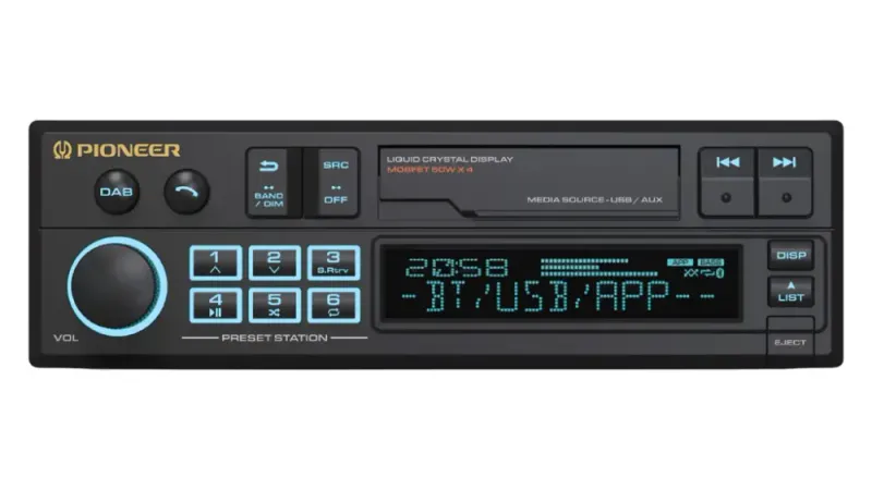 Pioneer SXT-C10PS Retroradio. BT, DAB+, USB, AUX, ikke CD